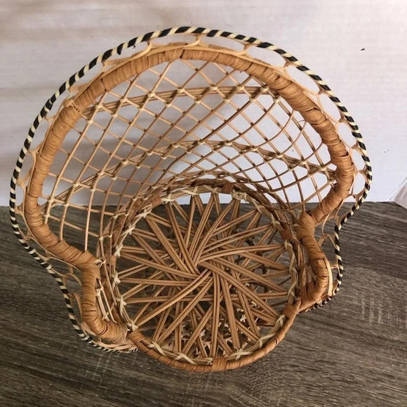 Vtg Plant Stand Peacock Chair - Picture 5 of 9